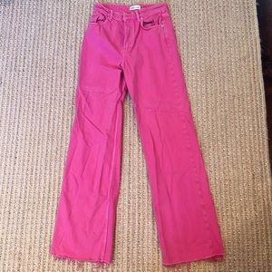 Zara Pink Denim Jeans Size 6